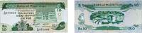 Mauritius 10 Rupees Mauritius British crown colony ND (1985) 10 Rupees Paper AU P 35 -
