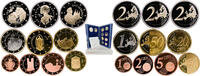  2018 R Rome Mint San Marino San Marino Republic 2018 R Euros Proof Set (Set with 10 coins) Bimetallic Rome Mint (2600) PF PF