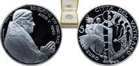 5 Euros 2009 R Rome Mint Vatican City Vatican City City State 2009 R 5 Euros - Benedict XVI (Fighting Poverty) Silver (.925) Rome Mint (9600) 18g...