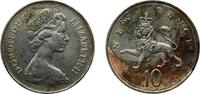 Great Britain 10 Pence Great Britain 1969 10 New Pence - Elizabeth II (2nd portrait) Copper-nickel (75% Cu, 25% Ni) Royal Mint (314008000) 11.02g XF K -