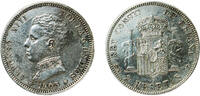 Spain 2 Pesetas Spain Kingdom 1905 ????19-05 SMV 2 Pesetas - Alfonso XIII (4th portrait) Silver (.835) Royal Mint of Spain (3589000) 10.06g AU -