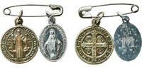 Spain Spain ND Religion Medal (2 medals) 3.33g XF -
