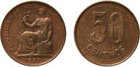 Spain 50 Centimos Spain Second Republic 1937 50 Centimos - II Republic Brass (90% copper, 10% zinc) Royal Mint of Spain (1000000) 5.71g AU Schön -