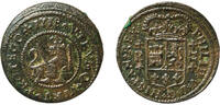 Spain 2 Maravedis Spain Kingdom 1718 B 2 Maravedis - Felipe V (Barcelona and Zaragoza) Copper Barcelona Mint 4.32g VF KM 302 -