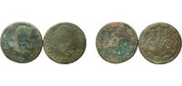 Spain Spain Kingdom 1827 Maravedis - Fernando VII (2 coins) Copper Segovia Mint F -