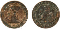 Spain 1 Centimo Spain Provisional Government 1870 ????OM 1 Centimo - Provisional Government Bronze (95% copper, 4% tin, 1% zinc) Barcelona Mint -