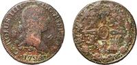 Spain 4 Maravedis Spain Kingdom 1794 4 Maravedis - Carlos IV Copper Real ingenio de Segovia Mint 5.32g F KM 427 Cal 1500 -