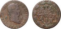 Spain 4 Maravedis Spain Kingdom 1829 4 Maravedis - Fernando VII Copper Real ingenio de Segovia Mint 5.48g VF KM 489 -