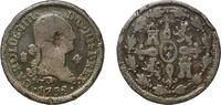 Spain 4 Maravedis Spain Kingdom 1798 4 Maravedis - Carlos IV Copper Real ingenio de Segovia Mint 5.41g F Damage KM 427 Cal 1500 -