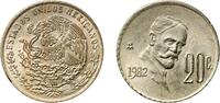 Mexico 20 Centavos Mexico United Mexican States 1982 Mo 20 Centavos Copper-nickel (75% Copper, 25% Nickel) Casa de Moneda de México Mint (286855000 -