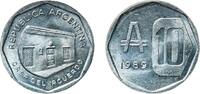 Argentina 10 Australes Argentina Federal Republic 1989 10 Australes Aluminium Buenos Aires Mint (99600000) 1.99g UNC KM 102 CJ 378 Schön 102 -