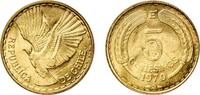 Chile 5 Centésimos Chile Republic 1970 So 5 Centésimos Aluminium bronze Casa de Moneda de Chile Mint (30680000) 4g UNC KM 190 -