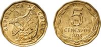 Chile 5 Centavos Chile Republic 1975 So 5 Centavos Aluminium bronze Casa de Moneda de Chile Mint (5400000) 4.01g UNC KM 204 -