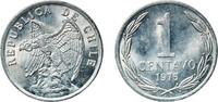 Chile 1 Centavo Chile Republic 1975 So 1 Centavo Aluminium Casa de Moneda de Chile Mint (2000000) 1.99g UNC KM 203 -
