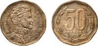Chile 50 Pesos Chile Republic 2008 So 50 Pesos Copper-aluminium-nickel Santiago Mint 7g UNC KM 219 Schön 70 KM 219.1 KM 219.2 -