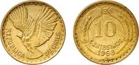 Chile 10 Centésimos Chile Republic 1968 So 10 Centésimos Aluminium bronze Casa de Moneda de Chile Mint (8040000) 8.09g XF KM 191 -