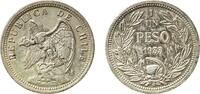 Chile 1 Peso Chile Republic 1933 So 1 Peso Copper-nickel Casa de Moneda de Chile Mint (29976000) 10.01g XF KM 176 Schön 17 -