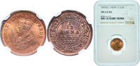 1⁄12 Anna 1935 Calcutta Mint India India Raj 1935 ¹⁄₁₂ Anna - George V Bronze Calcutta Mint (19142000) 1.65g NGC MS 64  KM 509 NGC MS 64