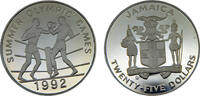 Jamaica 25 Dollars Jamaica Commonwealth 1992 25 Dollars 1992 Summer Olympics, Barcelona, boxing -