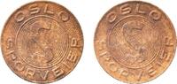 Norway Norway Kingdom ND Token - Oslo Sporveier (Oslo, Norway) Copper Oslo 2.17g AU Øverland 21.6 -