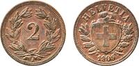 Switzerland 2 Rappen Switzerland Federal State 1909 B 2 Rappen (Wreath; bronze; light type) Bronze (95% copper, 4% tin, 1% zinc) Bern Mint (1000000) -