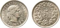 Switzerland 5 Rappen Switzerland Federal State 1963 B 5 Rappen (Libertas; copper-nickel) Copper-nickel (75% copper, 25% nickel, non-magnetic) Bern Mi -
