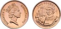 2 Pounds 1992 PM Pobjoy Mint Gibraltar United Kingdom Gibraltar 1992 PM 2 Pounds - Elizabeth II (Christopher Columbus) Virenium Pobjoy Mint 7.95g...
