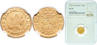 Spain ½ Escudo Spain Kingdom 1751 S PJ ½ Escudo - Fernando VI (Seville) Gold (.917) Seville Mint 1.7g NGC VF 35 KM 374 Cal 262 -