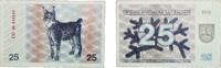 Lithuania 25 Talonas Lithuania Republic 1991 25 Talonas (Coupon) Paper AU P 36 -