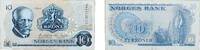 Norway 10 Kroner Norway Kingdom 1973 10 Kroner (1962-1989; Nansen & fishing) Paper AU P 36 Skaare 1140 NP 25 -