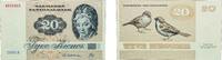 Denmark 20 Kroner Denmark Kingdom 1988 20 Kroner Spurve (Painting and Animal) Paper UNC P 49 SIEG SD 140 DOP 149 DNF 8.2 DNF 8.2.1 -