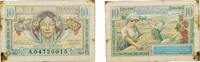Germany 10 Francs Germany Saar Saar French Protectorate 1947 10 Francs Paper VF P M7 Fay VF.30 -