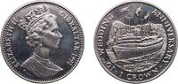 Gibraltar 1 Crown United Kingdom Gibraltar British Overseas Territory 1991 PM 1 Crown - Elizabeth II (Royal Yacht 'Britannia') Copper-nickel Pobjo -