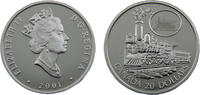 Canada 20 Dollars Canada Commonwealth Elizabeth II 2001 20 Dollars Transportation on Land, Sea and Rail, The Scotia -