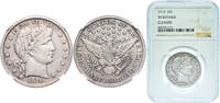 United States ½ Dollar United States Federal republic 1910 ½ Dollar Barber Half Dollar Silver (.900) (.100 copper) Philadelphia Mint (418000) 12.5g N -