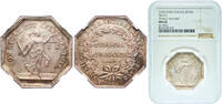 France France ND Jeton-Notaires De L´Arrondissement De Blaye Public Notary Silver NGC MS 63 -
