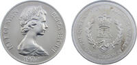 1 Crown 1977 Isle of Man Isle of Man Dependency of the British Crownlocated Elizabeth II 1977 1 Crown 25th Anniversary of the Accession of Queen ...