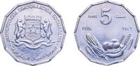 Somalia 5 Senti Somalia Democratic Republic 1976 5 Senti (FAO) Aluminium (97.6% Aluminium, 2.4% Magnesium) Royal Mint (18500000) 0.9g UNC KM 24 -