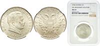 Austria 2 Schilling Austria Federal State 1934 2 Schilling (Death of Engelbert Dollfuss) Silver (.640) Vienna Mint (1500000) 12g NGC MS 63 KM 2852 -