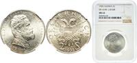 Austria 2 Schilling Austria Federal State 1935 2 Schillings (Death of Karl Lueger) Silver (.640) Vienna Mint (500000) 12g NGC MS 63 KM 2855 Schön 6 -