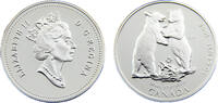 Canada 50 Cents Canada Commonwealth Elizabeth II 1996 50 Cents Black Bear Cubs -