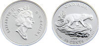 Canada 50 Cents Canada Commonwealth Elizabeth II 1999 50 Cents Cougar -