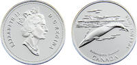 Canada 50 Cents Canada Commonwealth Elizabeth II 1998 50 Cents Blue Whale -