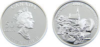 Canada 50 Cents Canada Commonwealth Elizabeth II 2002 50 Cents Nova Scotia Annapolis Valley Festival -