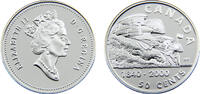 Canada 50 Cents Canada Commonwealth Elizabeth II 2000 50 Cents Steeplechase -
