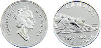Canada 50 Cents Canada Commonwealth Elizabeth II 2000 50 Cents Curling -
