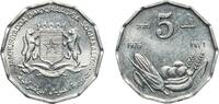Somalia 5 Senti Somalia Democratic Republic 1976 5 Senti (FAO) Aluminium (97.6% Aluminium, 2.4% Magnesium) Royal Mint (18500000) 0.88g UNC KM 2 -