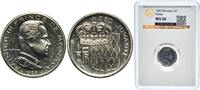 Monaco ½ Franc Monaco Principalty 1965 ½ Franc - Rainier III (Trial) Nickel Paris Mint 4.6g GBCA MS KM E52 -