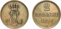 Kingdom of Hannover 2 Pfennigs 1850 B Hanover Mint Germany Kingdom of Ha... 16,50 EUR  zzgl. 10,00 EUR Versand