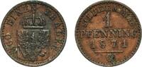Kingdom of Prussia 1 Pfennig 1871 C Frankfurt am Main Mint Germany Kingd... 6,60 EUR  zzgl. 10,00 EUR Versand